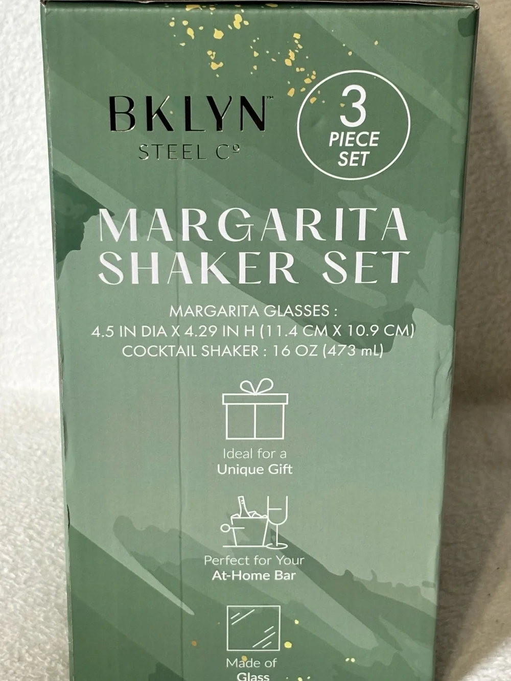 Green Margarita Shaker Set - 3 Piece